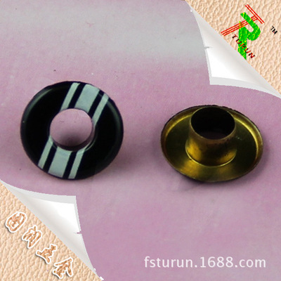 厂价直销优质电镀枪黑六角/圆形鸡眼印字 箱包服装配件的专业选择